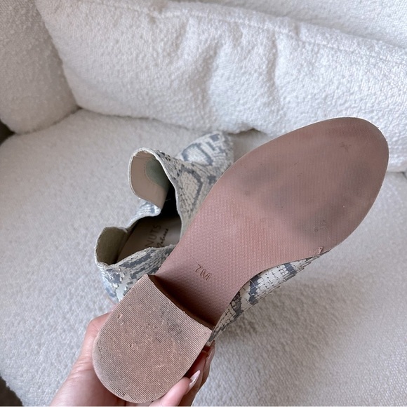 Anthropologie Coconuts by Matisse Pronto Snakeskin Ankle Boots 7 - Picture 2 of 7